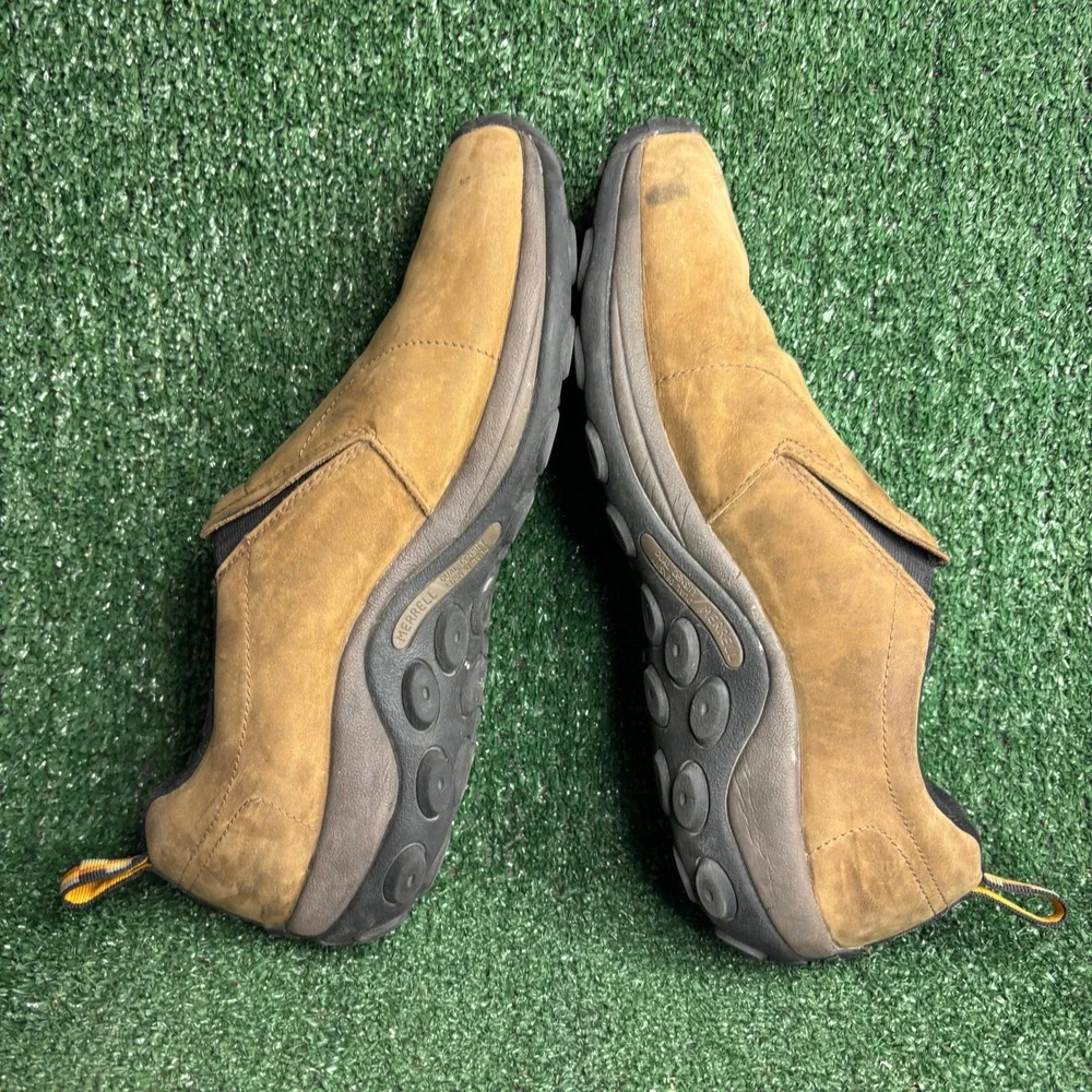 Merrell Jungle Moc Waterproof Suede Slip On Outdoor Hiking Shoe Brown Mens Sz 13